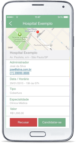 Faça o download gratuito do aplicativo DoctorID para Android e iPhone.