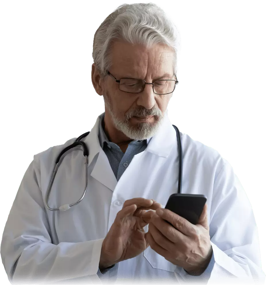 Faça o download gratuito do aplicativo DoctorID para Android e iPhone.